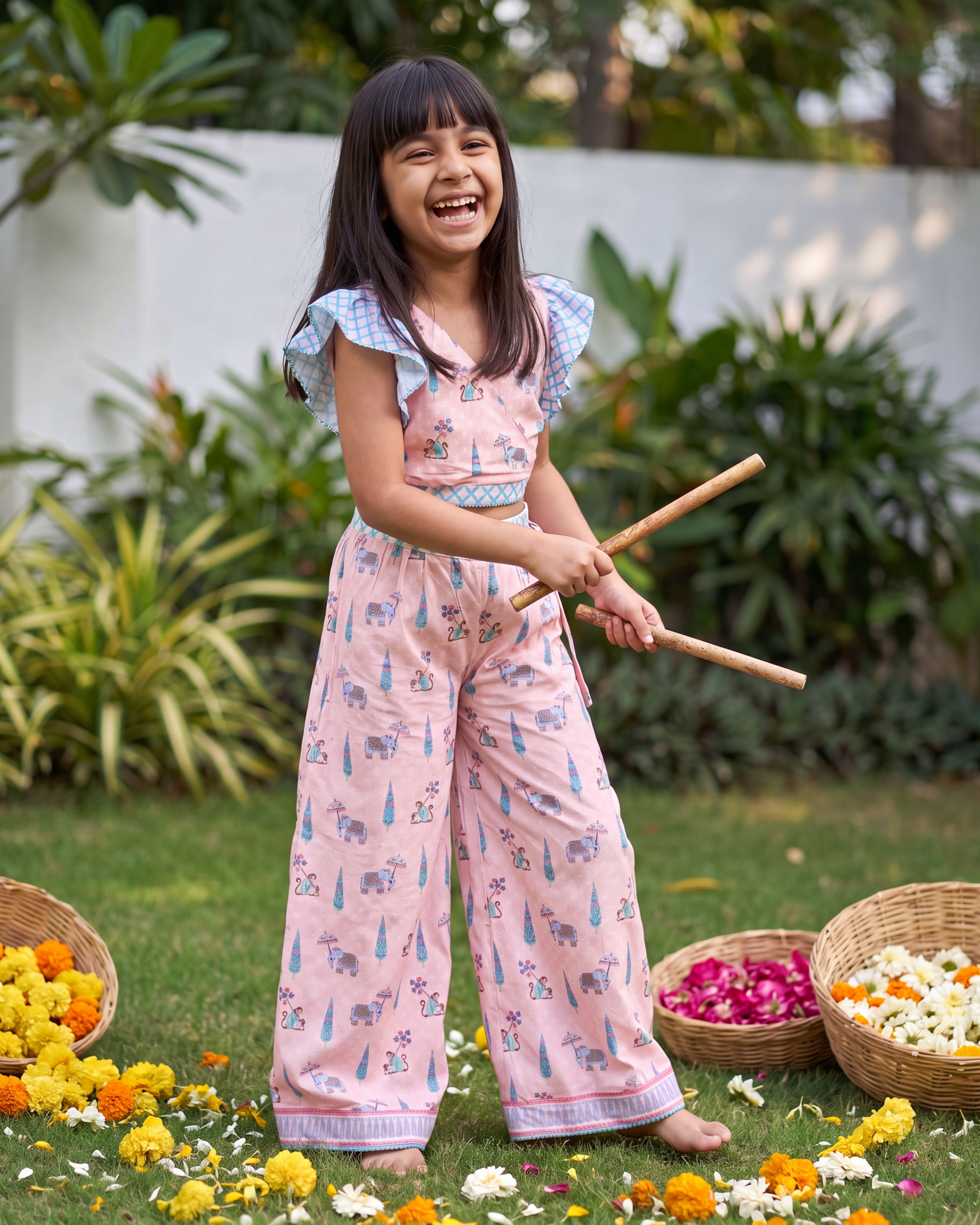 Natkhat Bandar Palazzo and Crop Top